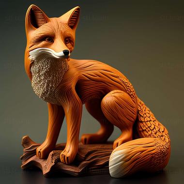 3D model fox 3d model (STL)